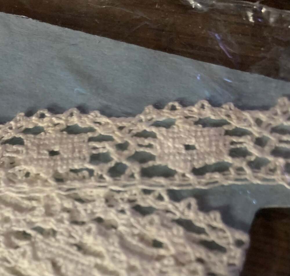 Vintage Crocheted Granny Core Lace Trim white 5 Yrds